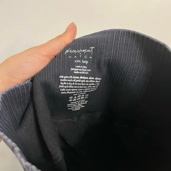 NWOT Free People Movement Good Karma Shorts in Washed Black - Picture 5 of 5